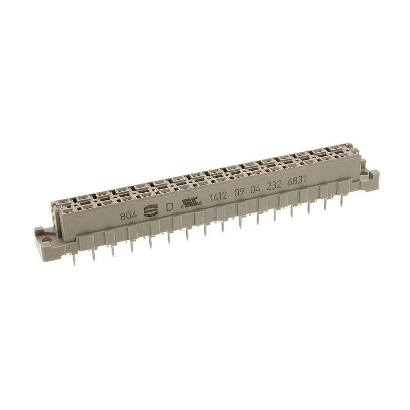 Harting DIN 41612 32 Way Connector, Female, Straight, Through Hole, Type C/2, Solder Class C2, 5.08 mm Pitch 09042326831