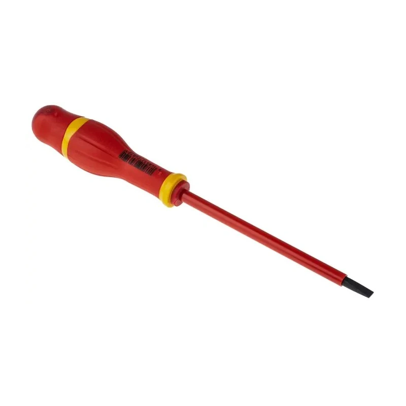 Facom Insulated Screwdriver 125 mm Blade VDE 1000V Approved, 5.5 mm Tip, 235 mm Overall AT5.5X125VE