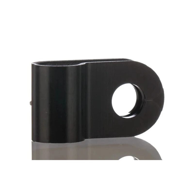 HellermannTyton 6.5 mm ID Polyamide P-Clip, Black, Cable Bundle Fastener 211-60002 H3P-PA66HS-BK