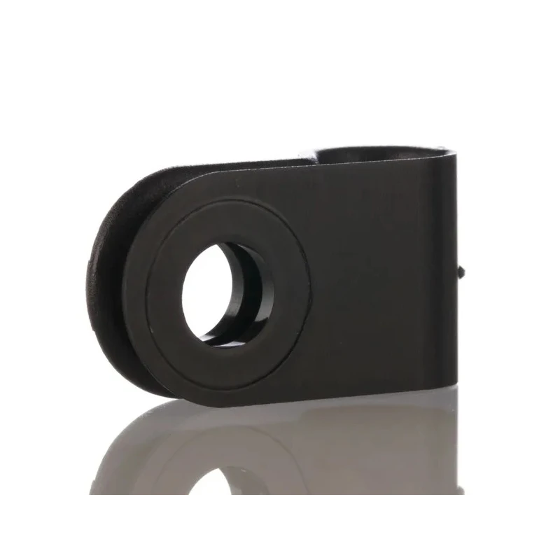 HellermannTyton 6.5 mm ID Polyamide P-Clip, Black, Cable Bundle Fastener 211-60002 H3P-PA66HS-BK
