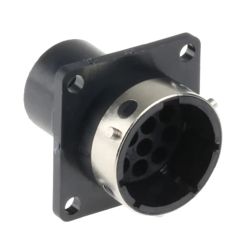 ITT Cannon Trident Ringlock Circular Connector 12 Contacts Panel Mount Socket Male IP65 Polymer TR1412RMS1NB / 192926-0460