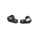 HellermannTyton Polyamide P-Clip 12.5 mm Inside Diameter, Black, 10 mm Width 211-60006 H7P-PA66HS-BK