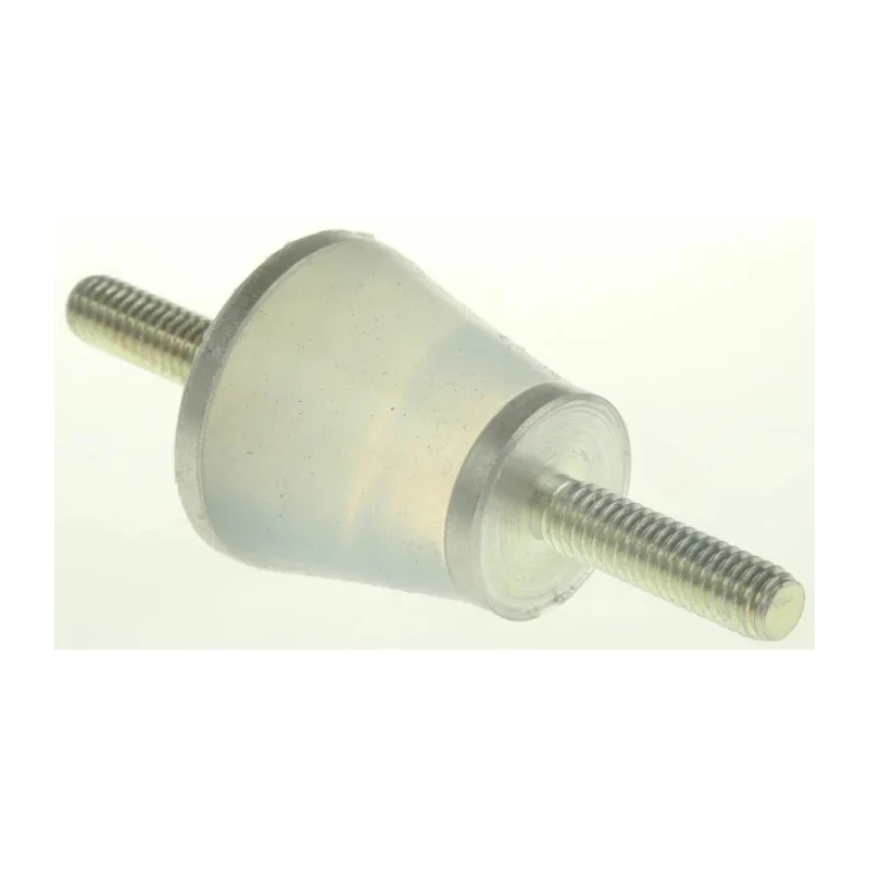 Taica Cylindrical Bobbin Male to Male M4 Anti-Vibration Mount, Silicone, 4mm Bore, 18mm OD, 48mm Height THETA-B