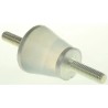 Taica Cylindrical Bobbin Male to Male M4 Anti-Vibration Mount, Silicone, 4mm Bore, 18mm OD, 48mm Height THETA-B