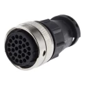 ITT Cannon Circular Connector 28 Contacts Cable Socket Female IP65 Trident Ringlock Series 13A 192991-0517