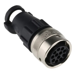 ITT Cannon Circular Connector 12 Contacts Female Cable Socket, IP65, Trident Ringlock, 13A, 192991-0515