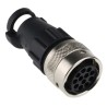 ITT Cannon Circular Connector 12 Contacts Female Cable Socket, IP65, Trident Ringlock, 13A, 192991-0515
