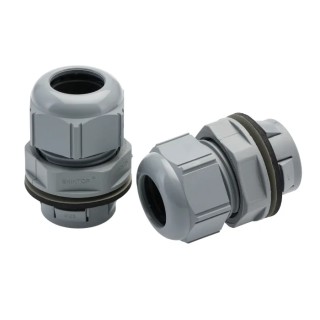 Lapp SKINTOP Series M25 Cable Gland Kit, Polyamide, Grey, IP68, -20°C to +100°C, 9–17mm Cable Range 53112878