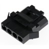 ITT Cannon Trident Female Connector Housing Snap-In 4 Way 1 Row Straight 5.08mm Pitch Nylon TST04RA00 / 192990-0380