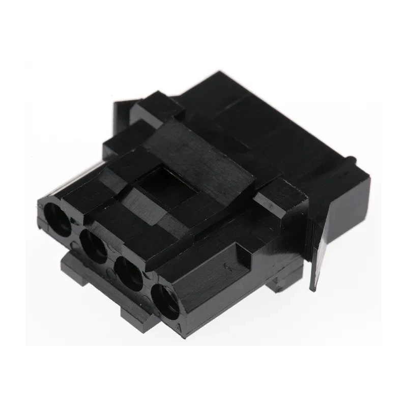 ITT Cannon Trident Female Connector Housing Snap-In 4 Way 1 Row Straight 5.08mm Pitch Nylon TST04RA00 / 192990-0380