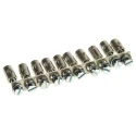 Weidmüller SAK Series Jumper Bar for DIN Rail Terminal Blocks, Grey, Pack of 5, 41A, 0368700000