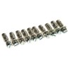 Weidmüller SAK Series Jumper Bar for DIN Rail Terminal Blocks, Grey, Pack of 5, 41A, 0368700000