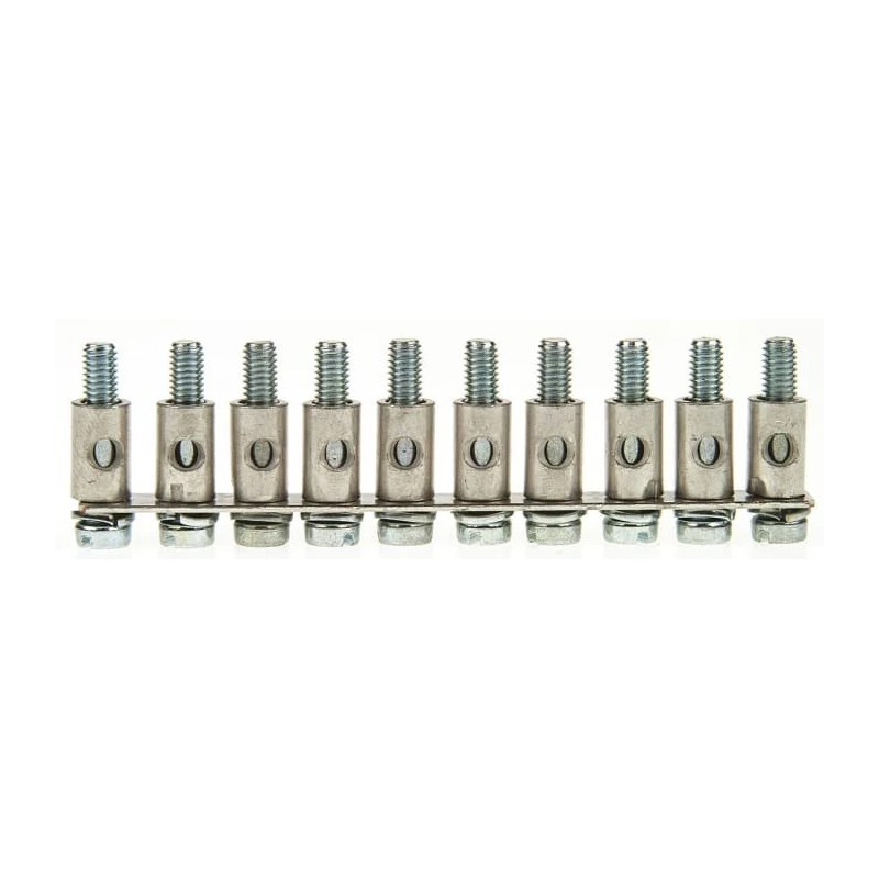 Weidmüller SAK Series Jumper Bar for DIN Rail Terminal Blocks, Grey, Pack of 5, 41A, 0368700000