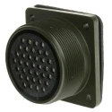 Amphenol Industrial MIL Spec Circular Connector 37 Way Female Box Mount Straight Copper Alloy MS3102A