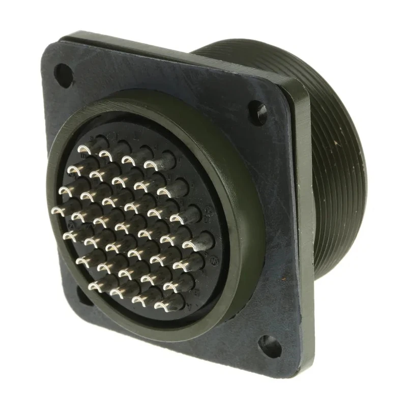 Amphenol Industrial MIL Spec Circular Connector 37 Way Female Box Mount Straight Copper Alloy MS3102A