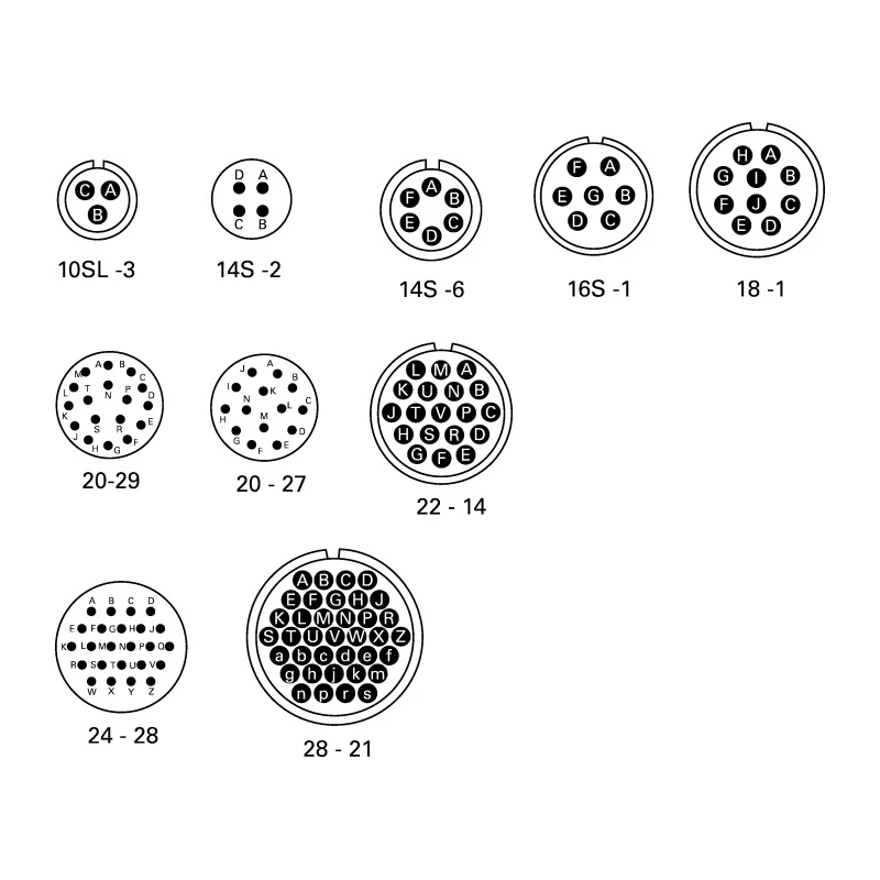 Amphenol Industrial MIL Spec Circular Connector Copper Alloy Straight Female 3 Way Cable MS3106A