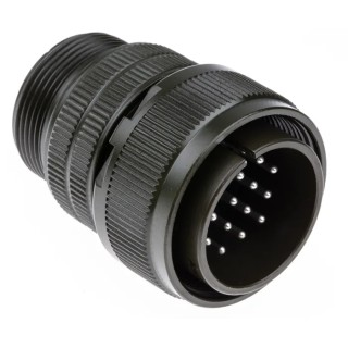 Amphenol Industrial MIL Spec Circular Connector Male 19 Contacts, Straight, 5.5A, Copper Alloy, IP67 MS3106A