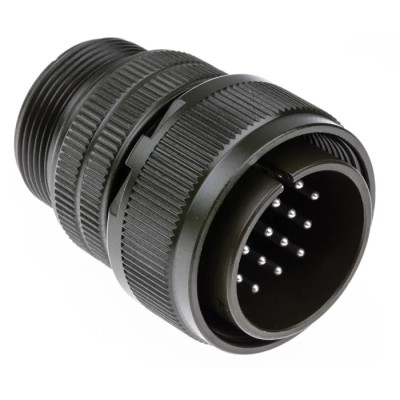 Amphenol Industrial MIL Spec Circular Connector Male 19 Contacts, Straight, 5.5A, Copper Alloy, IP67 MS3106A