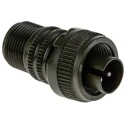 Amphenol Industrial Copper Alloy Straight 3 Way MIL Spec Circular Connector, Male Contacts, Cable Mount, IP67 MS3106A
