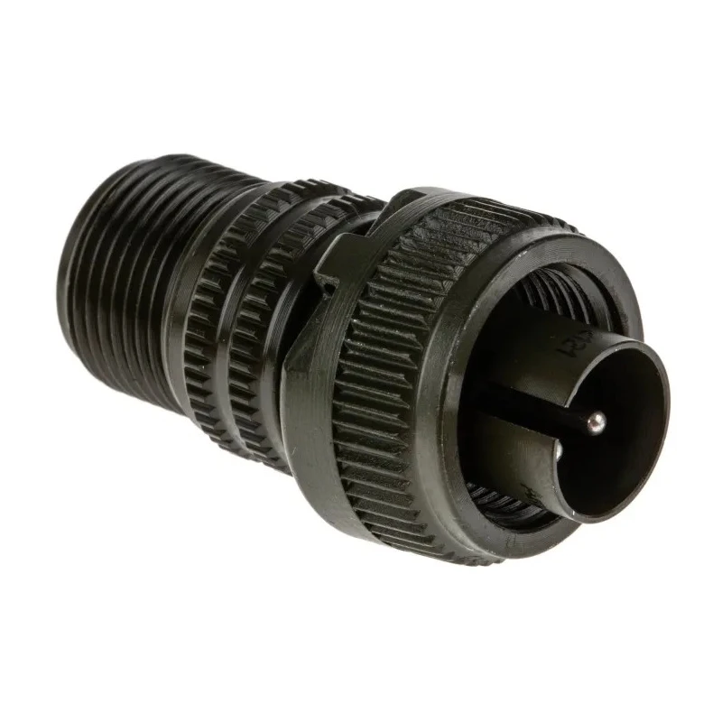 Amphenol Industrial Copper Alloy Straight 3 Way MIL Spec Circular Connector, Male Contacts, Cable Mount, IP67 MS3106A