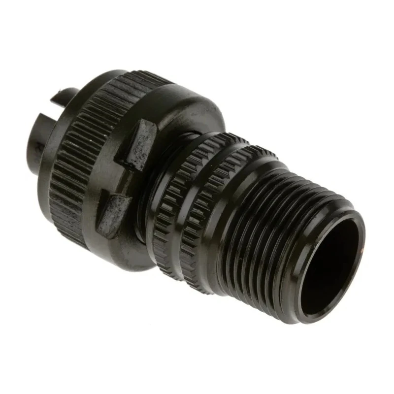 Amphenol Industrial Copper Alloy Straight 3 Way MIL Spec Circular Connector, Male Contacts, Cable Mount, IP67 MS3106A