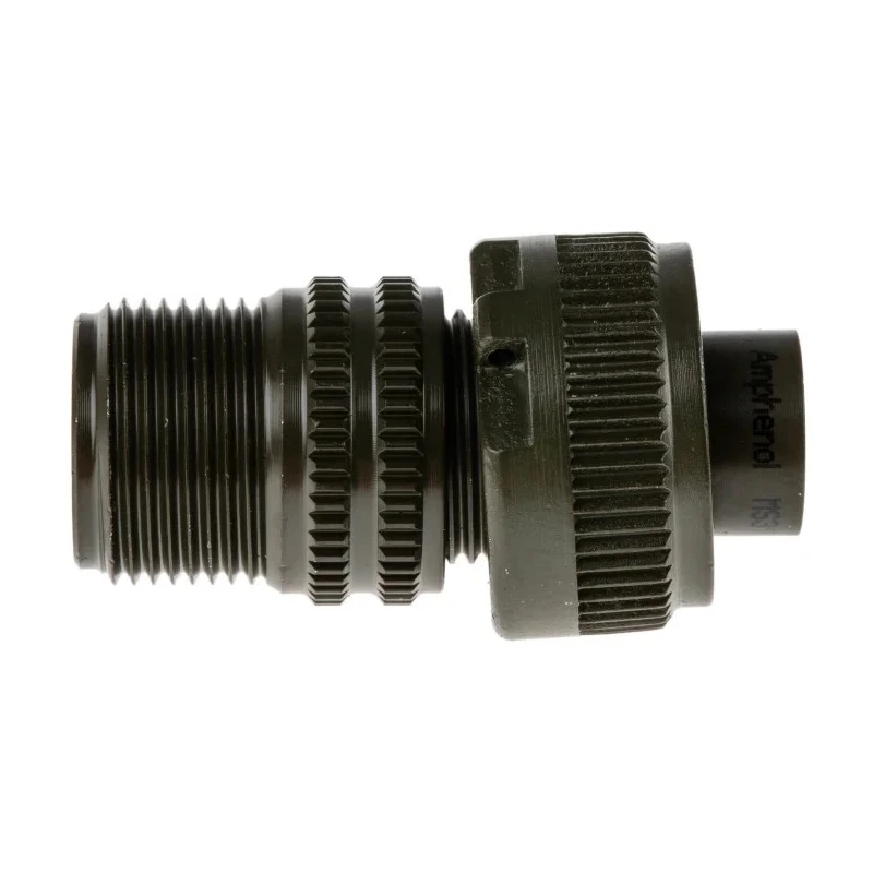 Amphenol Industrial Copper Alloy Straight 3 Way MIL Spec Circular Connector, Male Contacts, Cable Mount, IP67 MS3106A