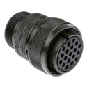 Amphenol Industrial MIL Spec Circular Connector 19 Way, Copper Alloy, Straight, Male, Female Contacts, 500/700V AC MS3106A