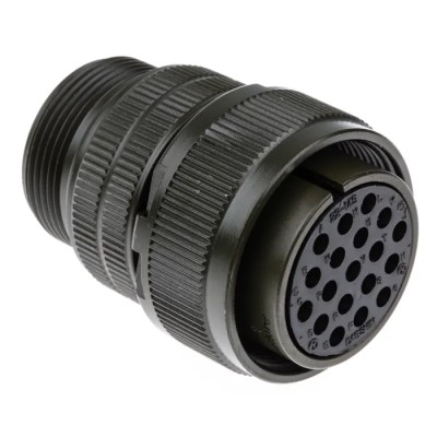Amphenol Industrial MIL Spec Circular Connector 19 Way, Copper Alloy, Straight, Male, Female Contacts, 500/700V AC MS3106A