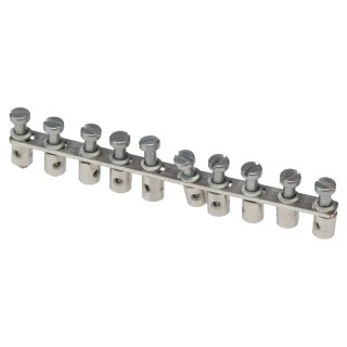Weidmüller Q Series Jumper Bar, 2A, Bronze, Grey, for DIN Rail Terminal Blocks 0368600000