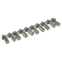 Weidmüller Q Series Jumper Bar, 2A, Bronze, Grey, for DIN Rail Terminal Blocks 0368600000