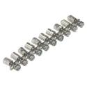 Weidmüller Q Series Jumper Bar, 2A, Bronze, Grey, for DIN Rail Terminal Blocks 0368600000