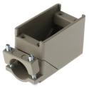 EDAC Die Cast Zinc Cover for EDAC 516 Series Rack & Panel Connector, Grey 516-230-520