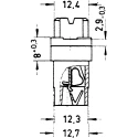 HARTING DIN 41612 Connector 15 Way 6.5 mm Pitch, Type H15, 2 Row Female, Straight Through Hole, Solder, Class 09060152813