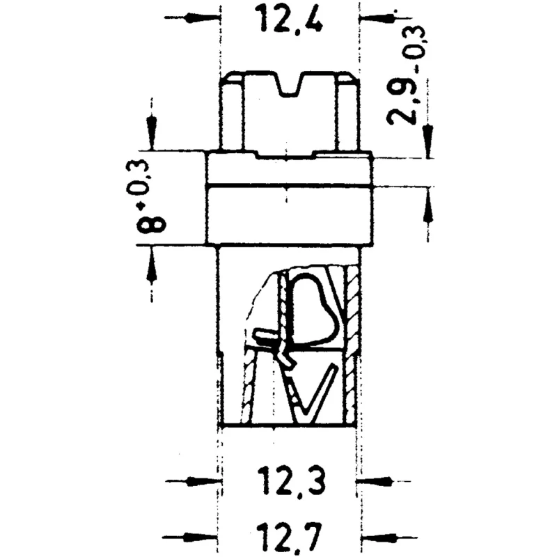 HARTING DIN 41612 Connector 15 Way 6.5 mm Pitch, Type H15, 2 Row Female, Straight Through Hole, Solder, Class 09060152813