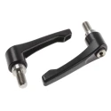 RS PRO Clamping Lever Die Cast Zinc Handle M10 x 20 mm Male Thread Stainless Steel Shaft Black 78mm 478-096
