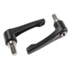 RS PRO Clamping Lever Die Cast Zinc Handle M10 x 20 mm Male Thread Stainless Steel Shaft Black 78mm 478-096