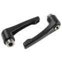 RS PRO Stainless Steel Clamping Lever M10 x 14 mm, Die Cast Zinc Handle, Female Thread, Black, 78 mm Length 478-181