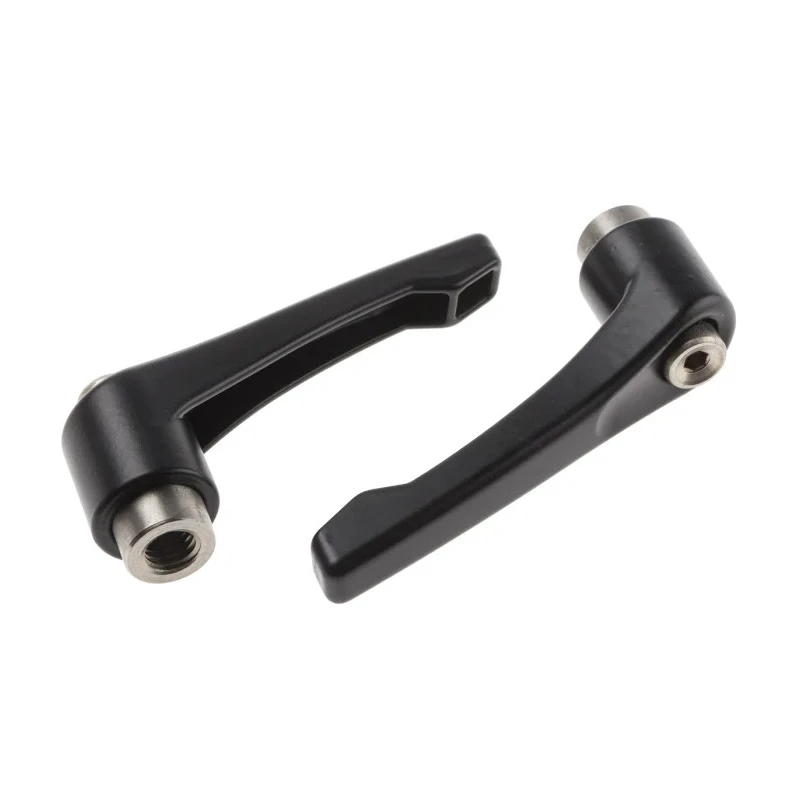 RS PRO Stainless Steel Clamping Lever M10 x 14 mm, Die Cast Zinc Handle, Female Thread, Black, 78 mm Length 478-181