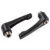RS PRO Stainless Steel Clamping Lever M10 x 14 mm, Die Cast Zinc Handle, Female Thread, Black, 78 mm Length 478-181