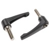 RS PRO Stainless Steel Clamping Lever, Die Cast Zinc Handle, M12 x 40 mm, Black 478-276