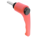 RS PRO Clamping Lever M10 x 30 mm Thermoplastic Handle Steel Shaft Orange 478-343