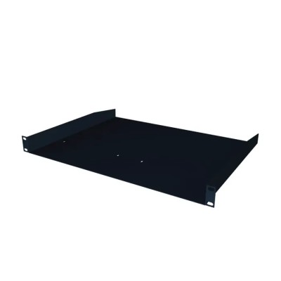 S2CEB Modular Series Black/White Fixed Shelf 2U 420mm x 300mm Stainless Steel, Ventilated, 