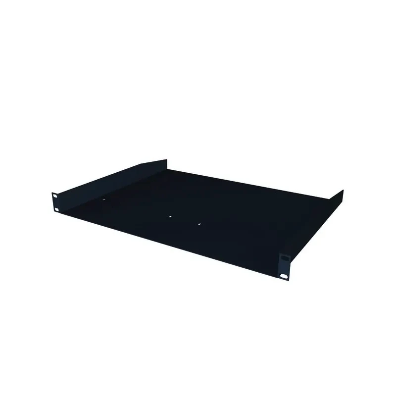 S2CEB Modular Series Black/White Fixed Shelf 2U 420mm x 300mm Stainless Steel, Ventilated, 