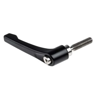 RS PRO Clamping Lever, Die Cast Zinc Handle, Stainless Steel Male Thread M8 x 32mm, 65mm Length 478-103