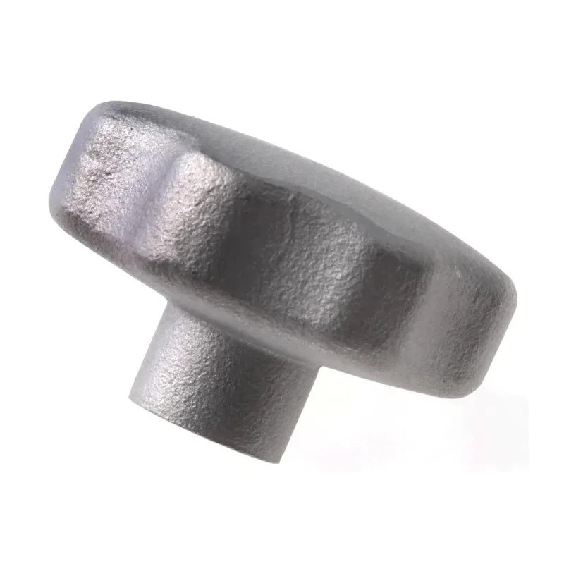 RS PRO Silver Stainless Steel Lobe Clamping Knob 40mm Threaded Through Hole 20mm Thread Length 478-630