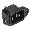 Bulgin C14 Straight Panel Mount IEC Connector 250V 10A Male Quick Connect PX0580/28