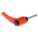 RS PRO Clamping Lever M10 x 50 mm Thermoplastic Handle Steel Shaft Orange Heavy-Duty 478-674