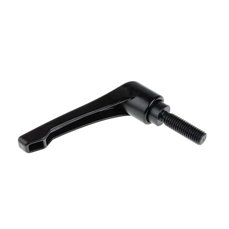 RS PRO Stainless Steel Clamping Lever, M10 Thread, 32 mm Insert Length, Die Cast Zinc Handle, Black, 78 mm Overall 478-882
