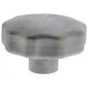 RS PRO Silver 304 Stainless Steel Clamping Knob, Multiple Lobes, M6 Threaded Through Hole 50 mm 478-999