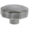 RS PRO Silver 304 Stainless Steel Clamping Knob, Multiple Lobes, M6 Threaded Through Hole 50 mm 478-999
